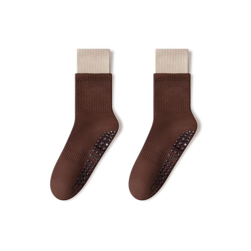 🧦 Wolkenweiche Pilates-Crew-Grip-Socken