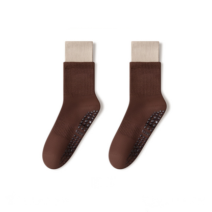 🧦 Wolkenweiche Pilates-Crew-Grip-Socken
