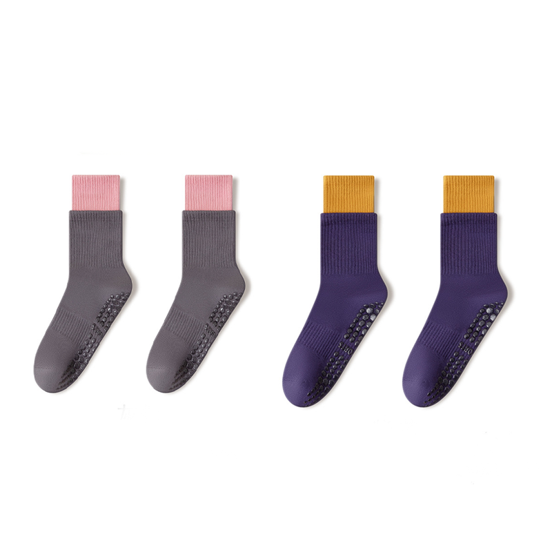 🧦 Wolkenweiche Pilates-Crew-Grip-Socken