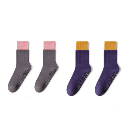 🧦 Wolkenweiche Pilates-Crew-Grip-Socken