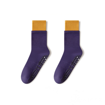 🧦 Wolkenweiche Pilates-Crew-Grip-Socken