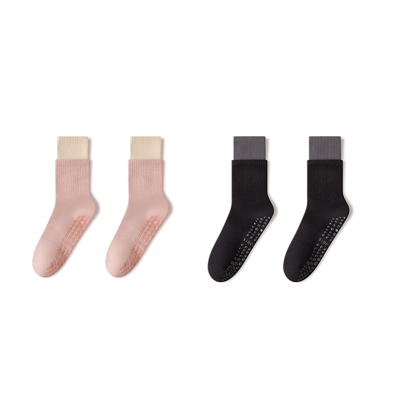 🧦 Wolkenweiche Pilates-Crew-Grip-Socken