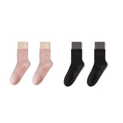 🧦 Wolkenweiche Pilates-Crew-Grip-Socken