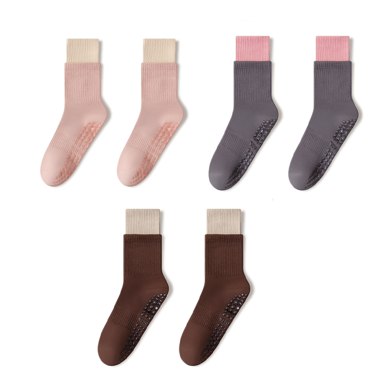 🧦 Wolkenweiche Pilates-Crew-Grip-Socken