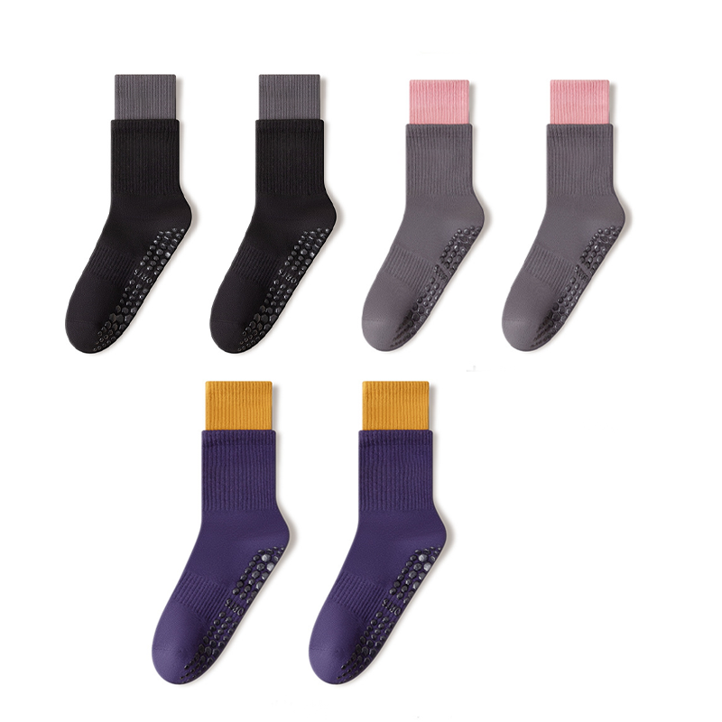 🧦 Wolkenweiche Pilates-Crew-Grip-Socken