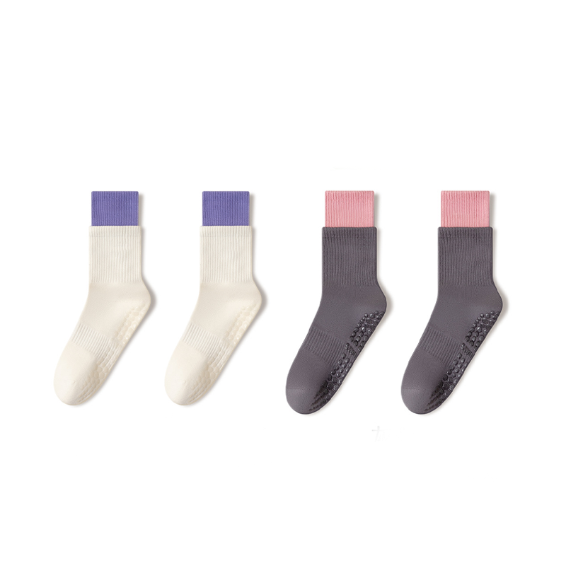 🧦 Wolkenweiche Pilates-Crew-Grip-Socken