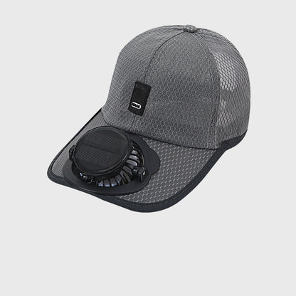 🌞🧢 Atmungsaktive Sonnenkappe/Baseballkappe mit integriertem Solar-Lüfter