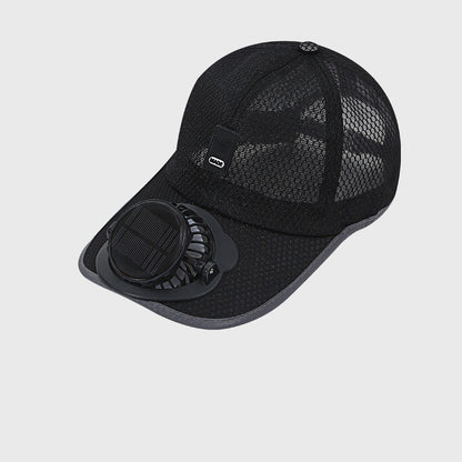 🌞🧢 Atmungsaktive Sonnenkappe/Baseballkappe mit integriertem Solar-Lüfter