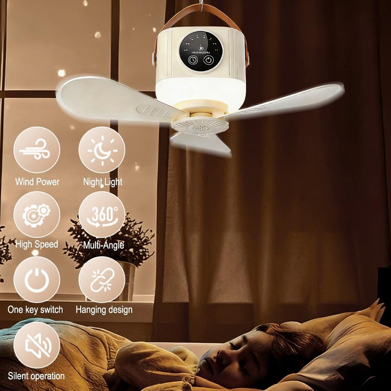 ⏰ Zeitlich begrenztes Angebot: 50% RABATT auf wiederaufladbaren Deckenventilator mit LED! 🌬️✨