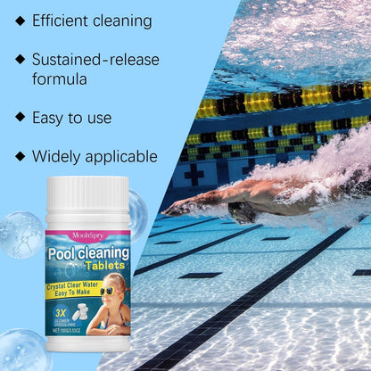 🏊‍♂️ Poolreinigungstabletten für kristallklares Wasser – Einwerfen, auflösen, reinspringen! 🌊✨