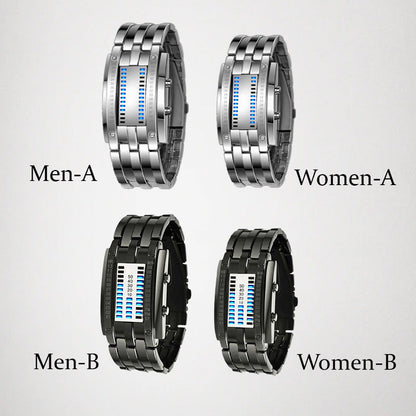 💫 HALF PRICE DEAL ⌚ Herren LED Binary-Uhr 🔥 futuristisch, hochwertig & ideal als Geschenk für den Freund 🎁