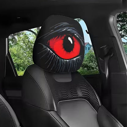 ⏳Zeitlich begrenztes Angebot: 50 % Rabatt⏰ Gruseliger roter Augen-Autokopfstützenbezug👁️‍🗨️🚗