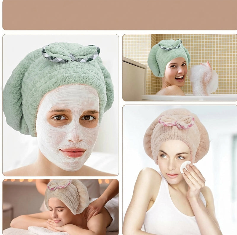 💥Kaufe 1, bekomme 1 gratis✨Haarturban aus Korallenfleece