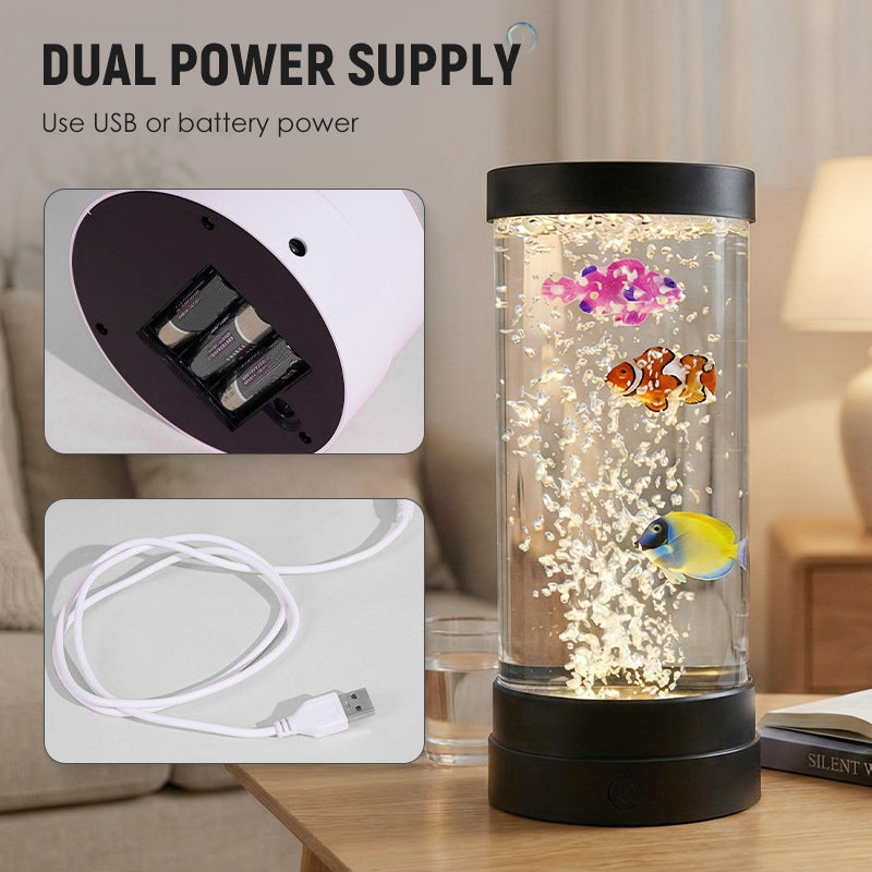 LED-Blasen-Aquariumlampe für Fische – Schafft eine beruhigende Unterwasseratmosphäre