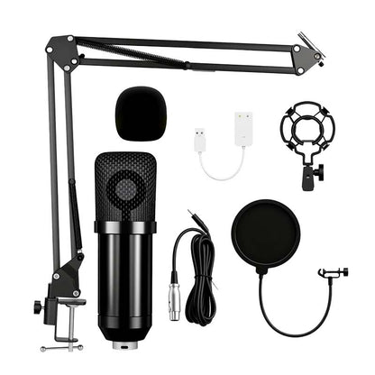 Professionelles Kondensatormikrofon-Set mit Galgenstativ