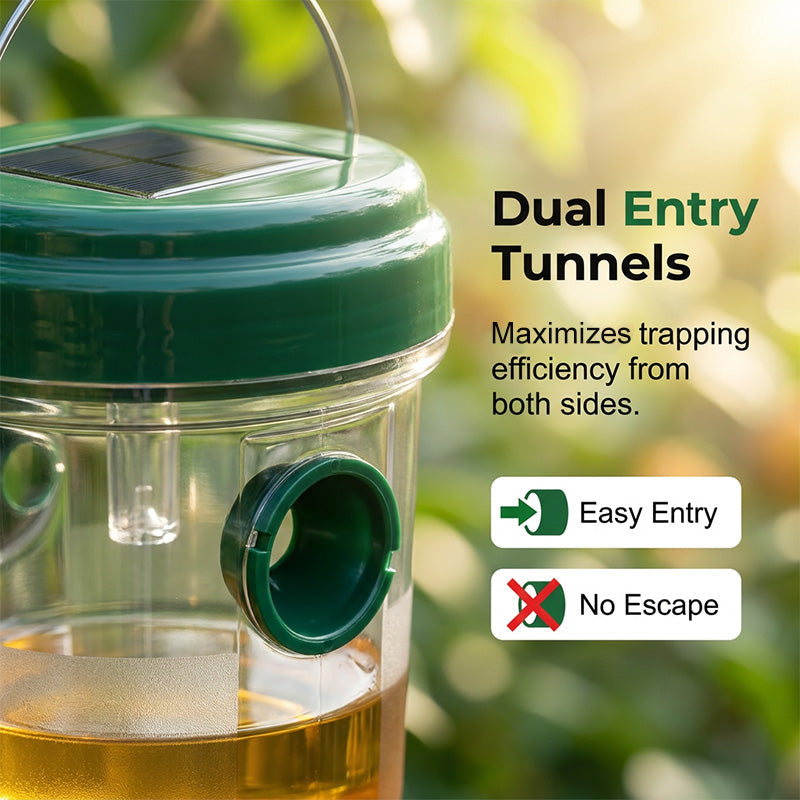 Hängende, solarbetriebene Wespenfalle 🐝☀️