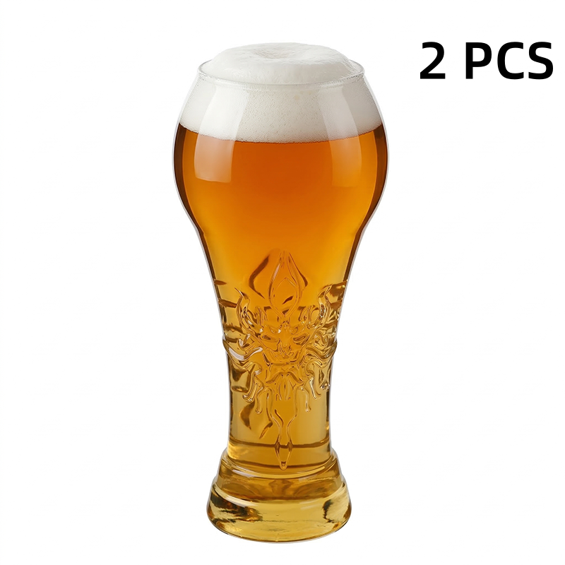 Großes Bierglas mit kunstvollem Relief