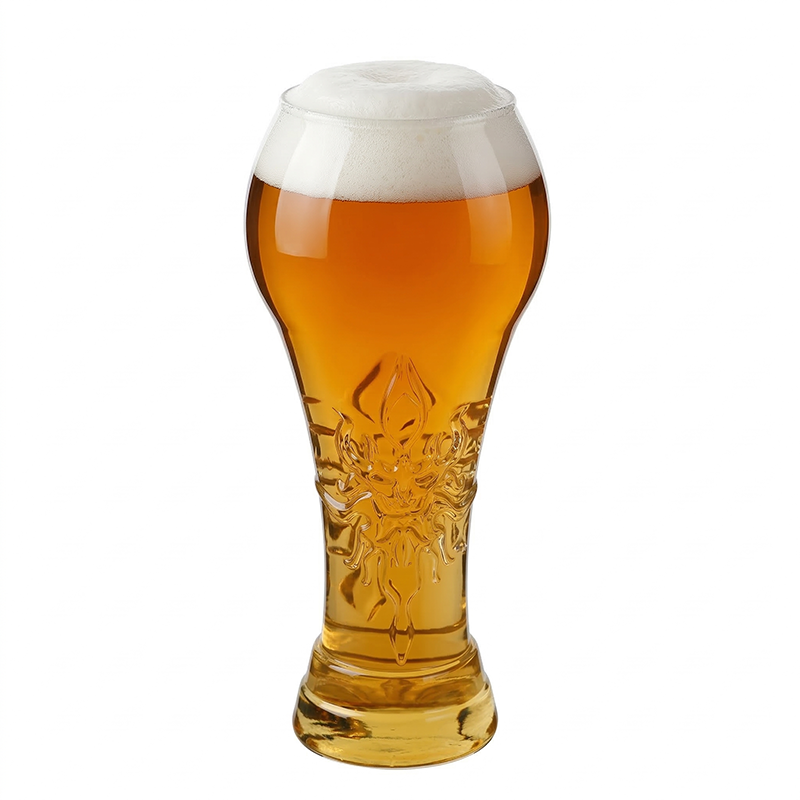 Großes Bierglas mit kunstvollem Relief