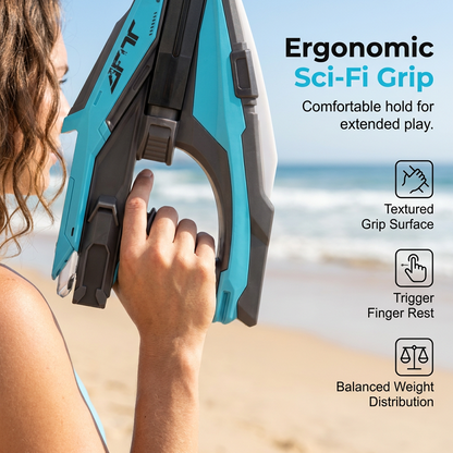 Elektrische Wasserpistole mit LED- und Nebeleffekten