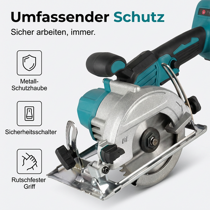 ⚡ 50% RABATT! 🛠️ Hochgeschwindigkeits-Akku-Kreissäge mit bürstenlosem Motor – Leistungsstark, kabellos & präzise – Ideal für Holz, DIY-Projekte oder Baustelle – saubere Schnitte ohne störendes Kabel 🔋
