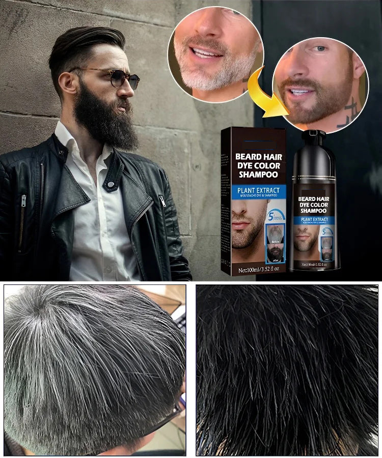 [Einfaches Färben] Bartfarbe-Shampoo