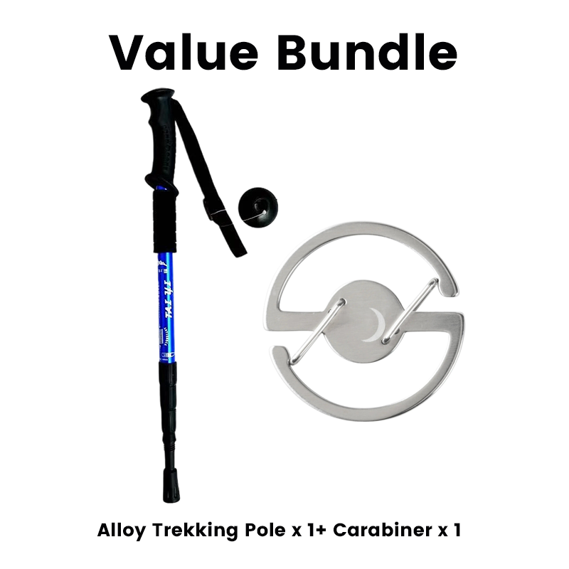 Verstellbarer Trekkingstock aus Aluminiumlegierung 🏔️ Leicht & Stabil für Wandern und Outdoor