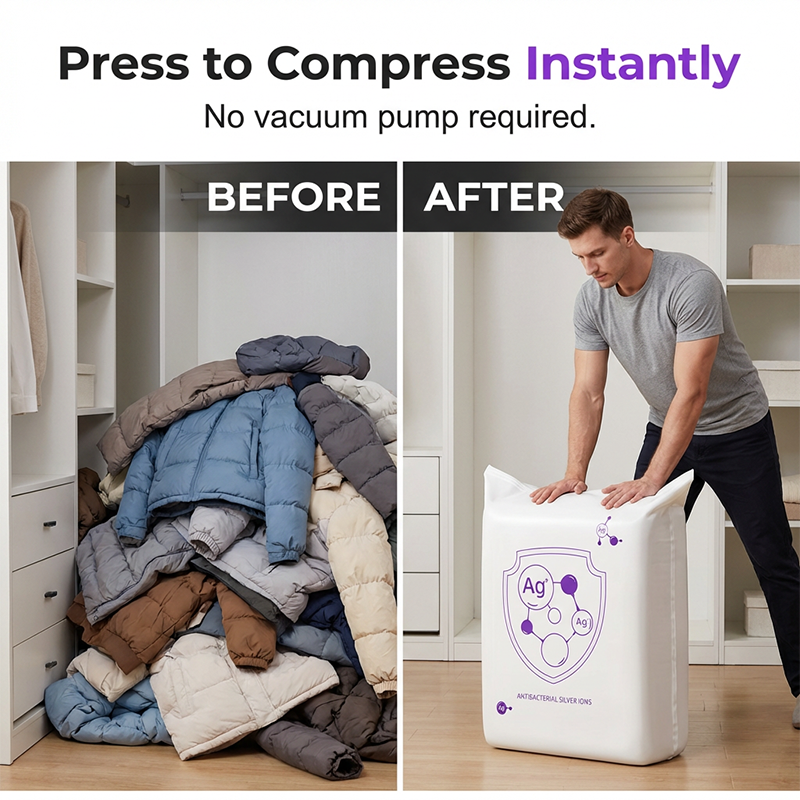 📦 50% RABATT! ✨ Vakuum-Aufbewahrungsbeutel für Zuhause – Platzsparend, wiederverwendbar & perfekt für Kleidung und Bettwäsche – Sparen bis zu 80% Stauraum, inklusive Handpumpe – ideal für Kleiderschrank oder Umzug 🏠