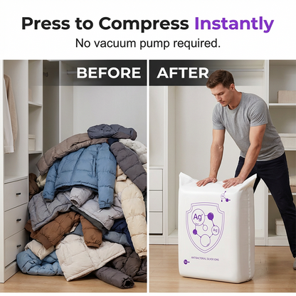 📦 50% RABATT! ✨ Vakuum-Aufbewahrungsbeutel für Zuhause – Platzsparend, wiederverwendbar & perfekt für Kleidung und Bettwäsche – Sparen bis zu 80% Stauraum, inklusive Handpumpe – ideal für Kleiderschrank oder Umzug 🏠