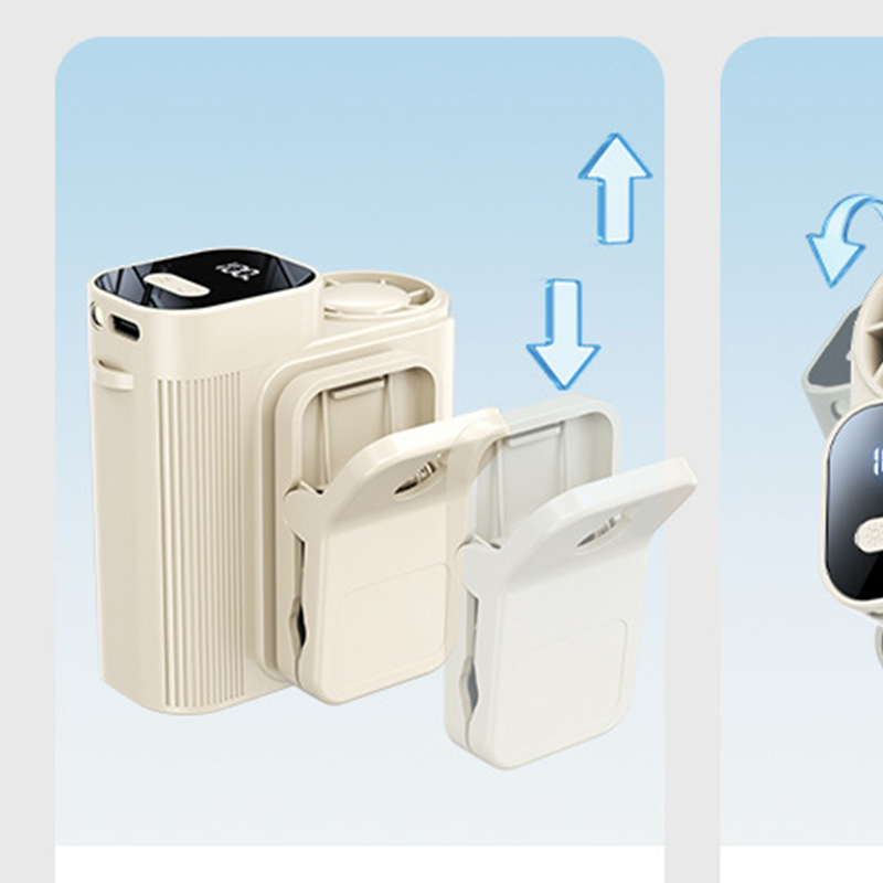 Multifunktionaler Mini-Ventilator für Sonnenschirme, Schreibtische und den Außenbereich