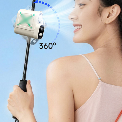Multifunktionaler Mini-Ventilator für Sonnenschirme, Schreibtische und den Außenbereich