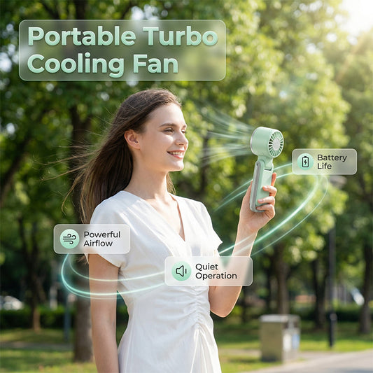 🥳PROMOTION EXCEPTIONNELLE 2026🥳💞Plus de 50 000 unités vendues !👵❤️ 50 % de réduction ! Ventilateur portable turbo pliable avec écran LED