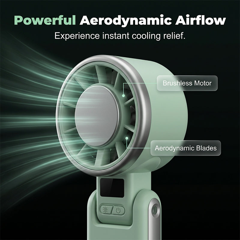 🥳PROMOTION EXCEPTIONNELLE 2026🥳💞Plus de 50 000 unités vendues !👵❤️ 50 % de réduction ! Ventilateur portable turbo pliable avec écran LED
