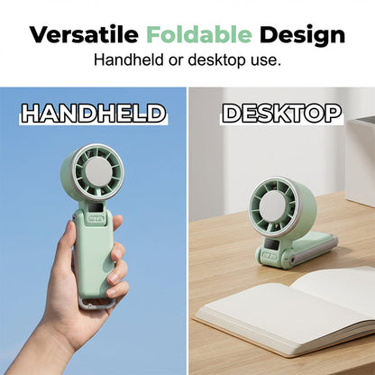 🥳PROMOTION EXCEPTIONNELLE 2026🥳💞Plus de 50 000 unités vendues !👵❤️ 50 % de réduction ! Ventilateur portable turbo pliable avec écran LED