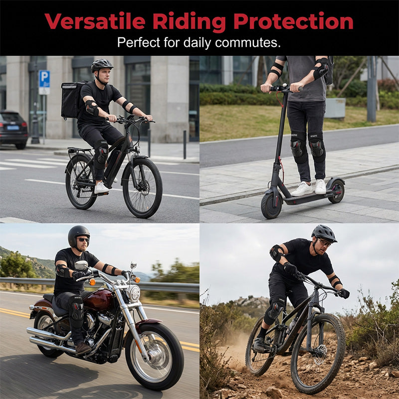 🏍️🛡️ Motorrad Knie- & Ellenbogenprotektoren Set – geprüfte Sicherheit, atmungsaktiv & flexibel, jetzt −50%
