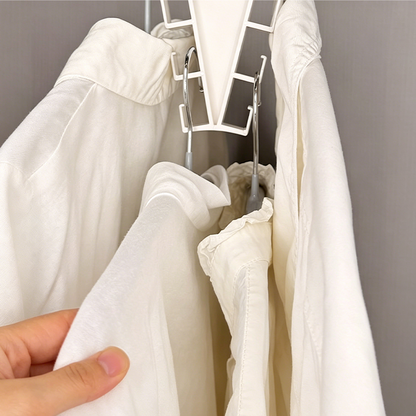 🔥 1+1 GRATIS! 📐 Multifunktionaler Dreieck-Kleiderbügel – Platzsparender Schrank-Organizer für Kleidung & Accessoires