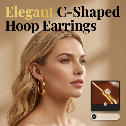 ⏰ 50 % RABATT – Nur für kurze Zeit ✨Elegante Damen Creolen ✨ Chic, Modern & Zeitloses Design