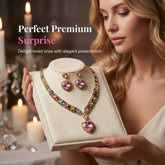 💖 50% RABATT! ⏰ Funkelndes Herz-Halsketten & Ohrringe Set – Kristallbesetzt, zeitlos elegant & perfekt als Geschenk für besondere Momente – strahlt an jedem Tag und bei festlichen Anlässen ✨