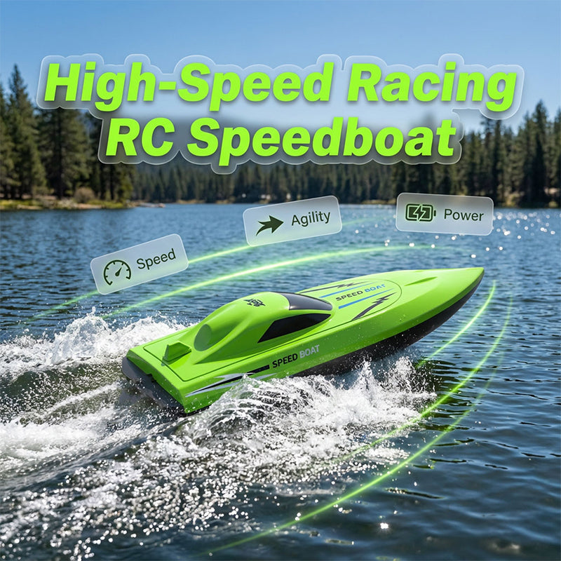 🎮 🚢 HALBER PREIS! 2,4G Hochgeschwindigkeits-RC-Rennboot mit Doppelmotoren 🌊 ⚡ – 50 % RABATT (Angebot des Tages)