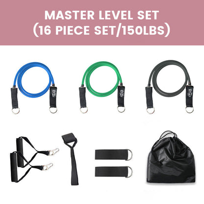 💪 Fitness-Widerstandsbänder Set 🏋️ Für Krafttraining, Dehnung & Ganzkörpertraining