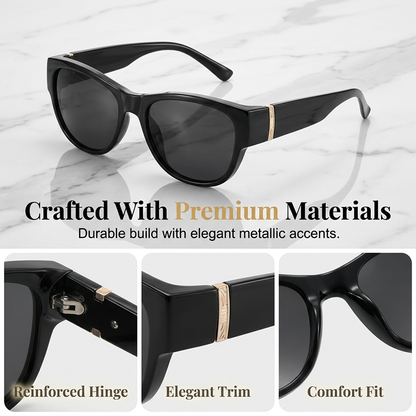 Damen-Sonnenbrille mit großem Rahmen, zum Überziehen