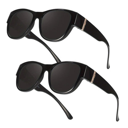 Damen-Sonnenbrille mit großem Rahmen, zum Überziehen