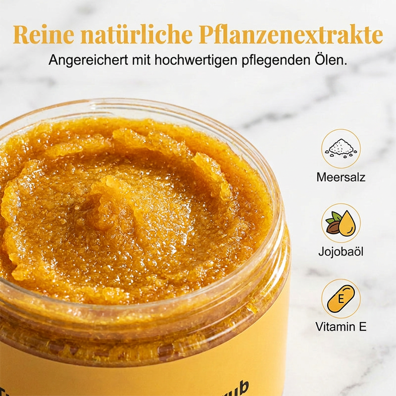 🥳 HEISSER SALE 2026 – 50% RABATT! 💞 70.000+ VERKAUFT ! Turmeric Exfoliating Body Scrub