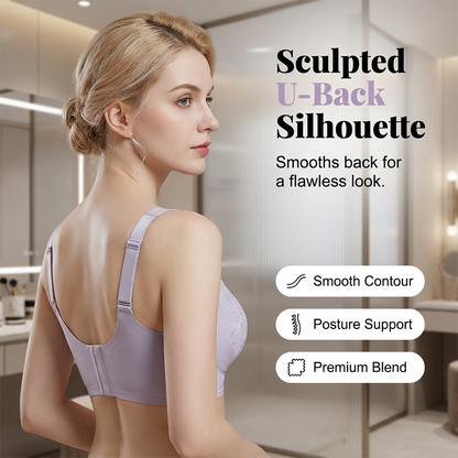 💜 Komfort-BH ohne Bügel ✨ Zero-Gravity Formender BH mit Rundum-Stützung & Spitze