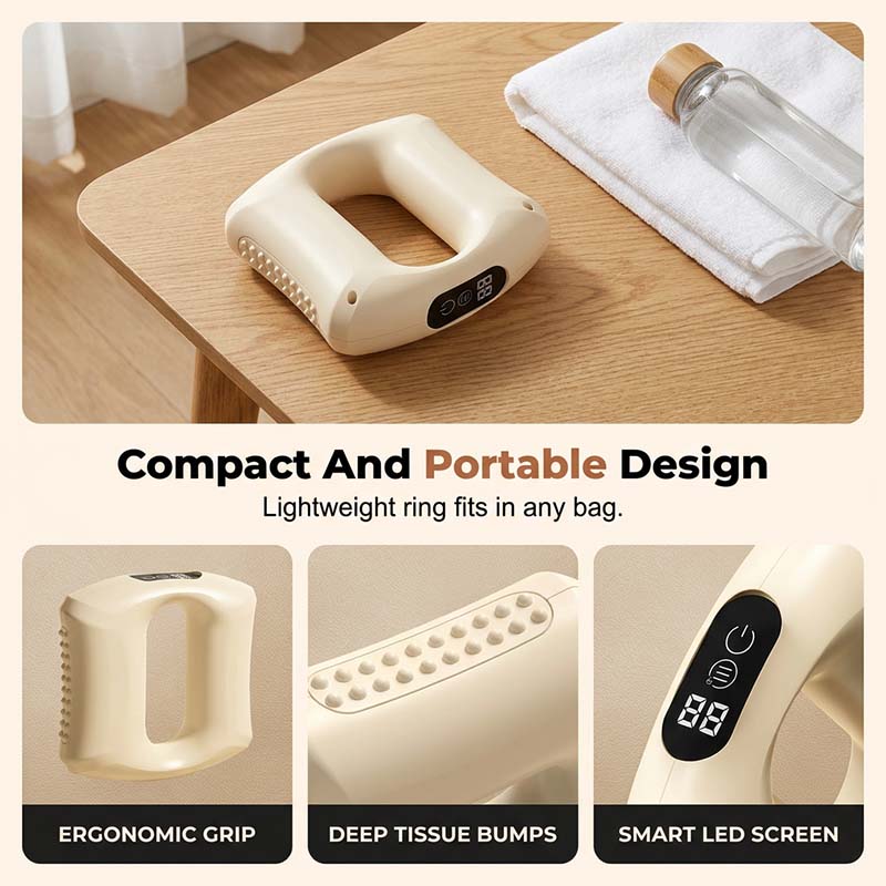 Tragbarer 2-in-1 Faszienring-Massager