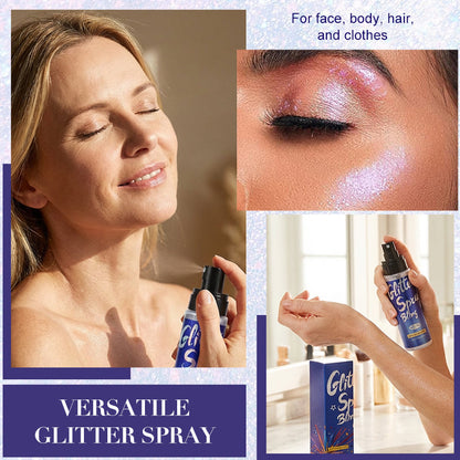 ✨💥 50% Rabatt! Langanhaltender Glitzer-Spray für Haut & Haare – Sofort leuchtender Glow für Party, Festival & Special Occasions