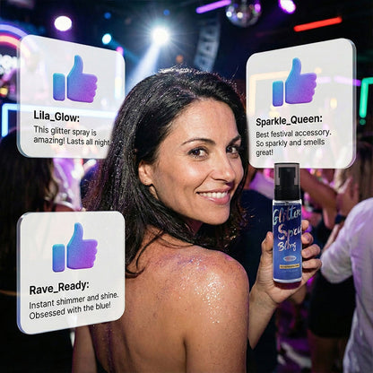 ✨💥 50% Rabatt! Langanhaltender Glitzer-Spray für Haut & Haare – Sofort leuchtender Glow für Party, Festival & Special Occasions