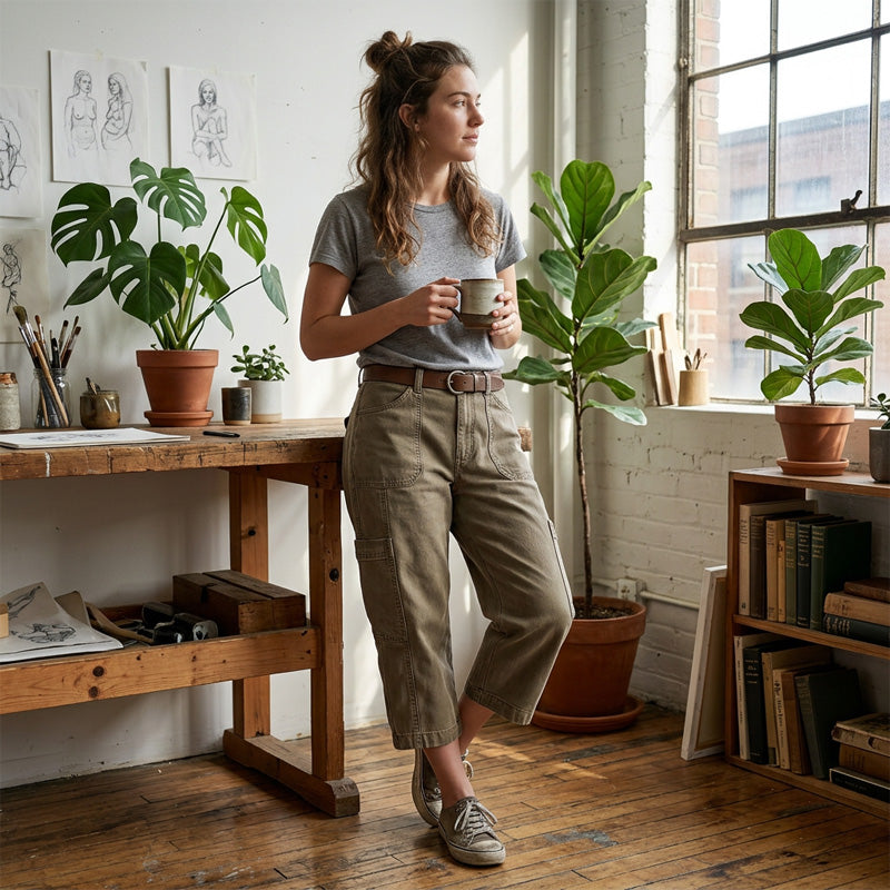 📢Letzter Tag: 50 % Rabatt⏰👖 Lässige Cargo-Caprihosen für Damen – bequeme 3/4-Hosen mit vielen Taschen, perfekt für Alltag, Reisen & Sommer ☀️