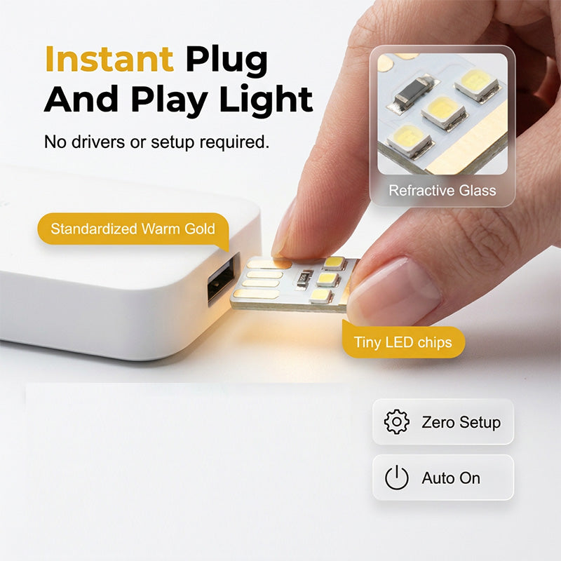 Mini-tragbare USB-LED-Nachtleuchte