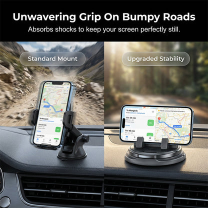 🚗 360° Rotation Handyhalter fürs Armaturenbrett – stabiler Halt, sichere Befestigung & perfekt für Navigation, Freisprechen & Streaming
