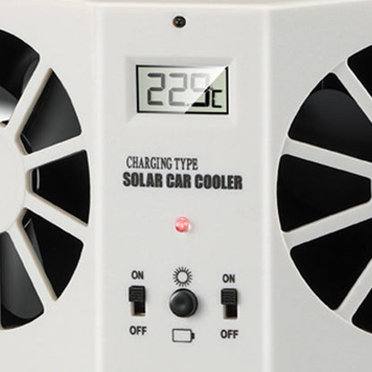 Solarbetriebener Autofensterlüfter mit wiederaufladbarem Akku